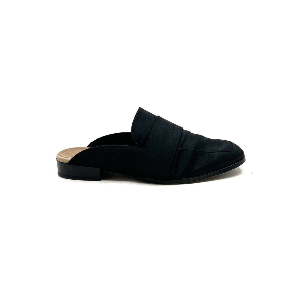 Free‎ People | At Ease Black Satin Mules Size 37